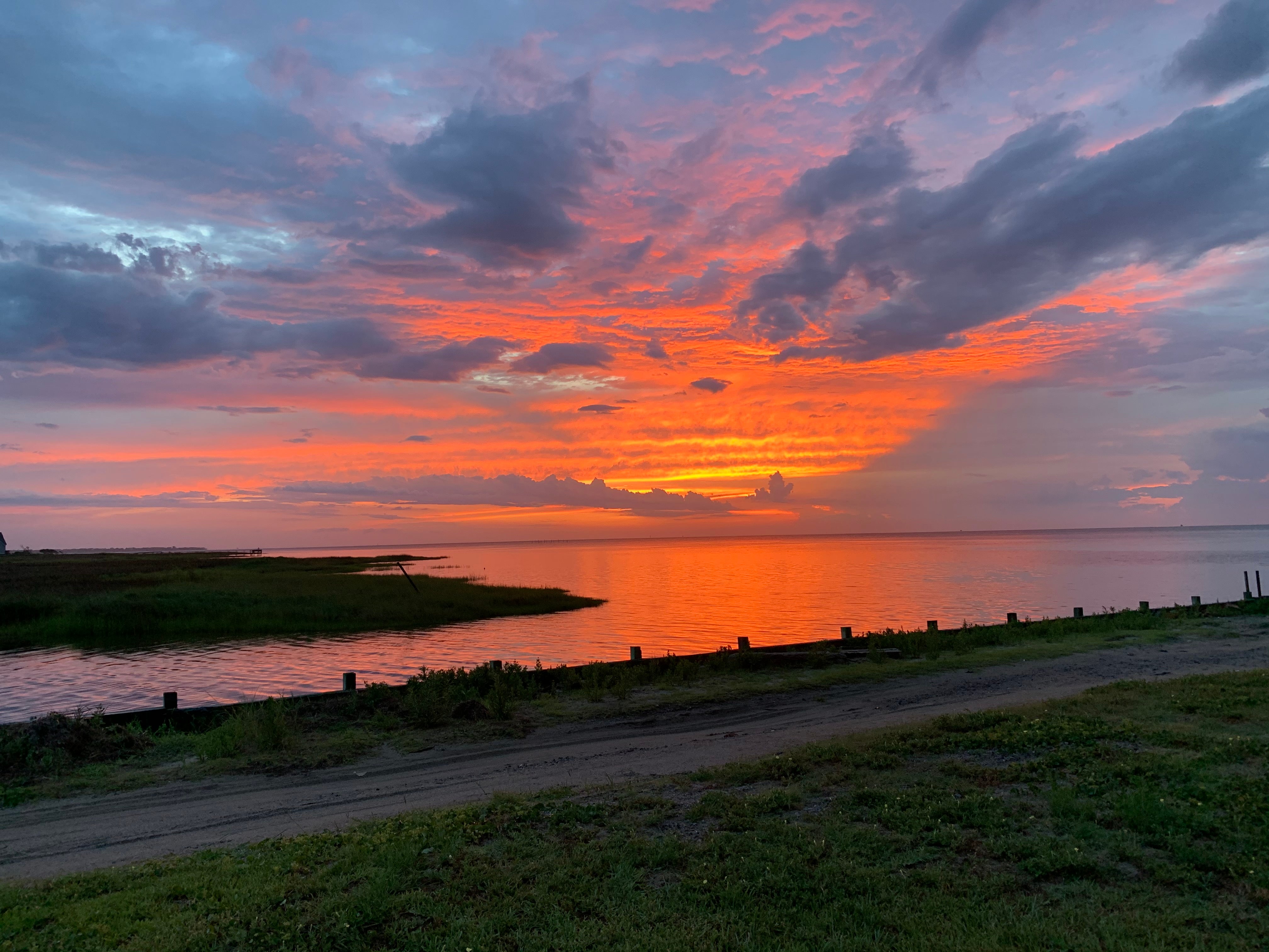 Sunset over the Pamlico Sound