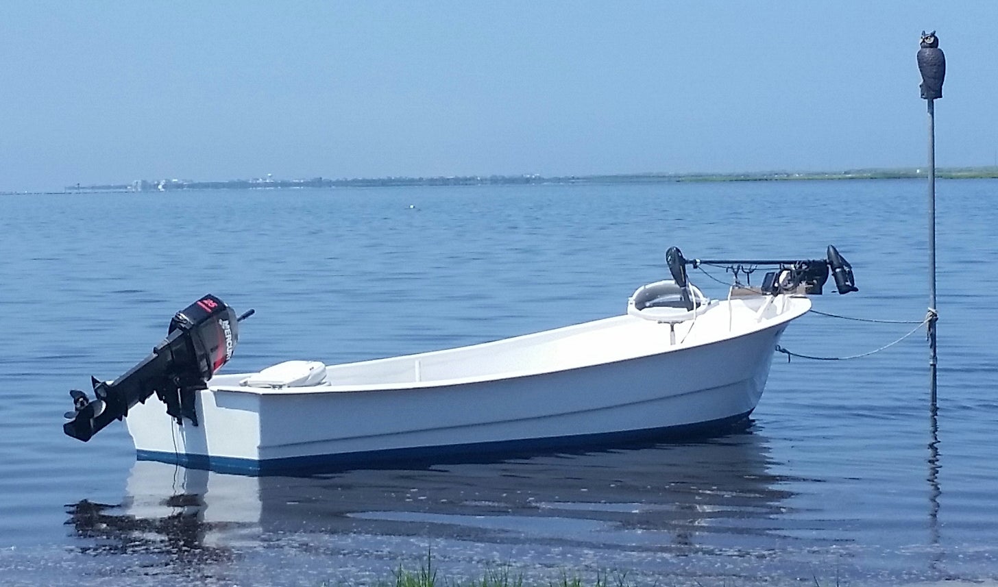 Skiff in the Pamlico Sound