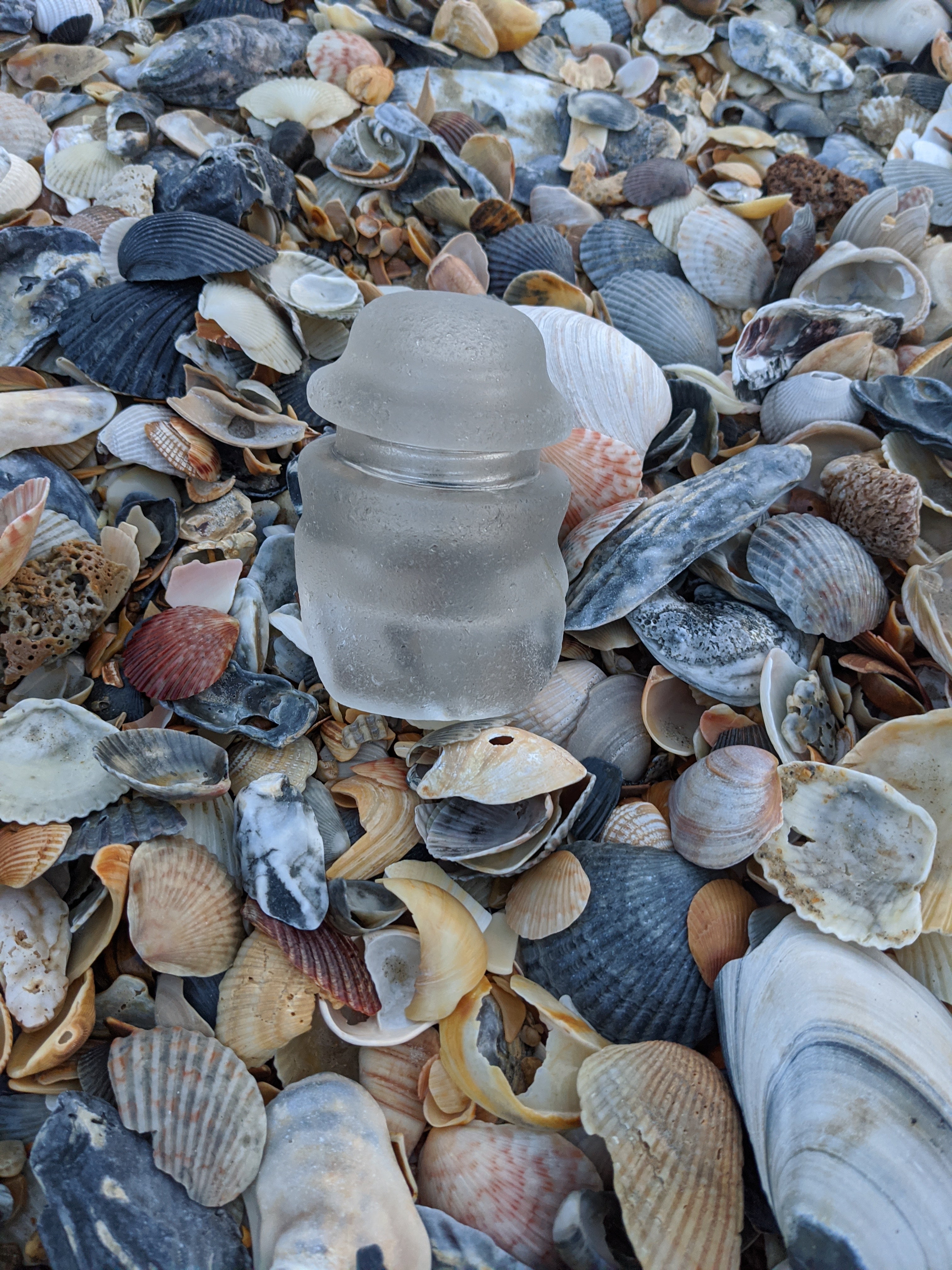 Glass insulator found on Cape Hatteras National Seashore