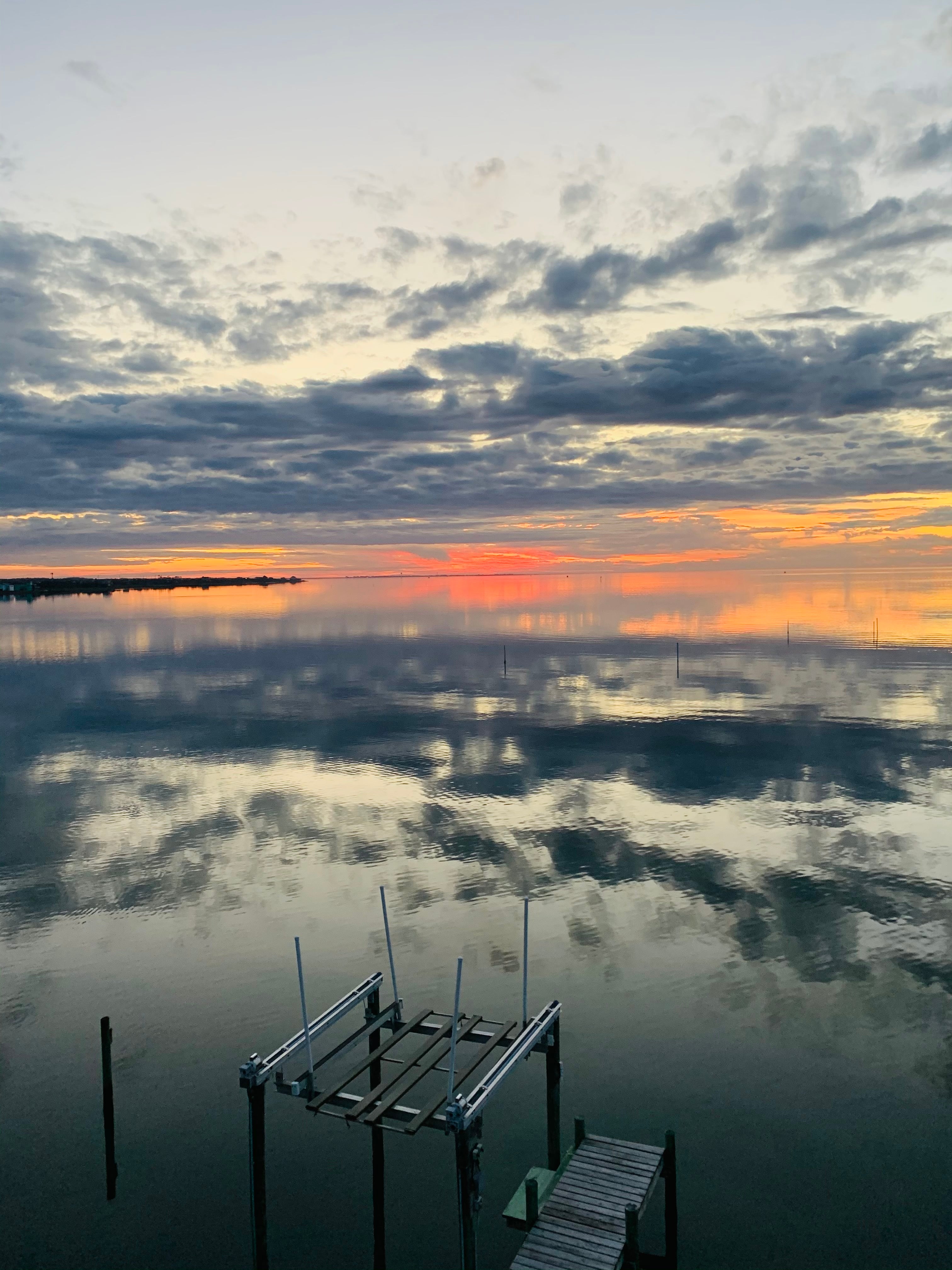 Sunset over Pamlico Sound Brigands Bay Frisco