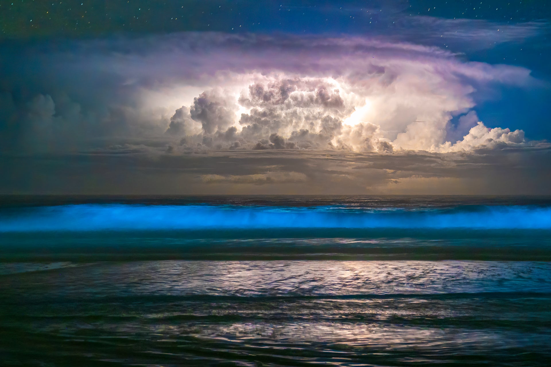 Bioluminescence on Cape Hatteras NC Hatteras Island