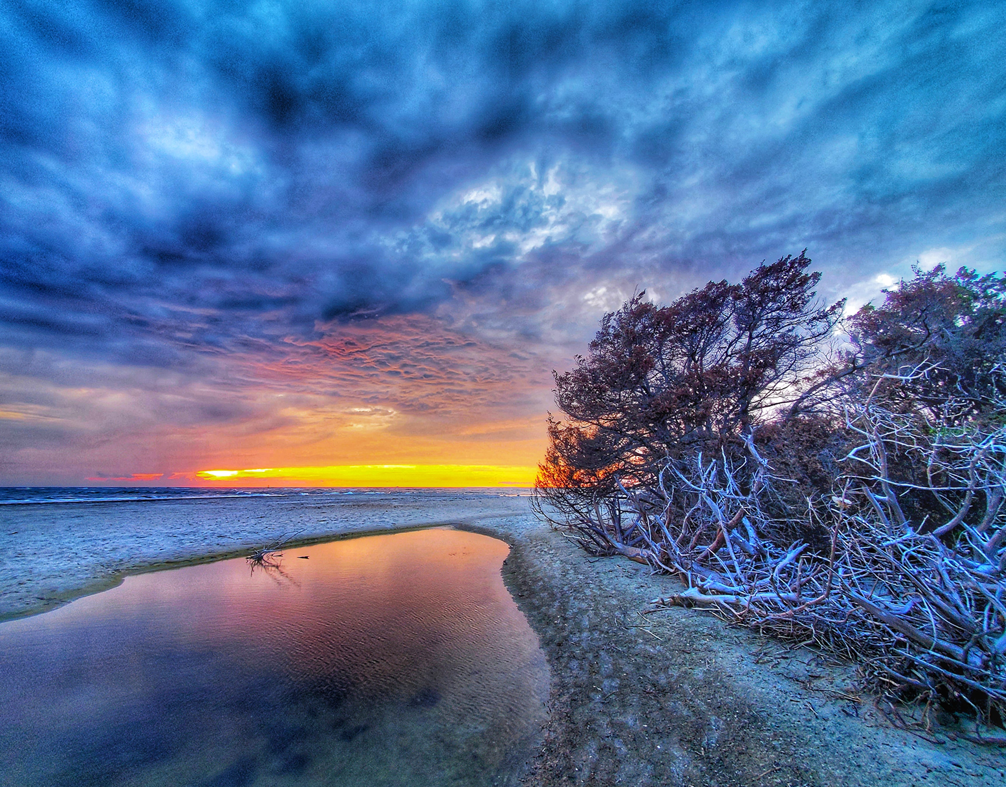 Hatteras Inlet at sunset
