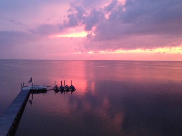 Sunset over Pamlico Sound