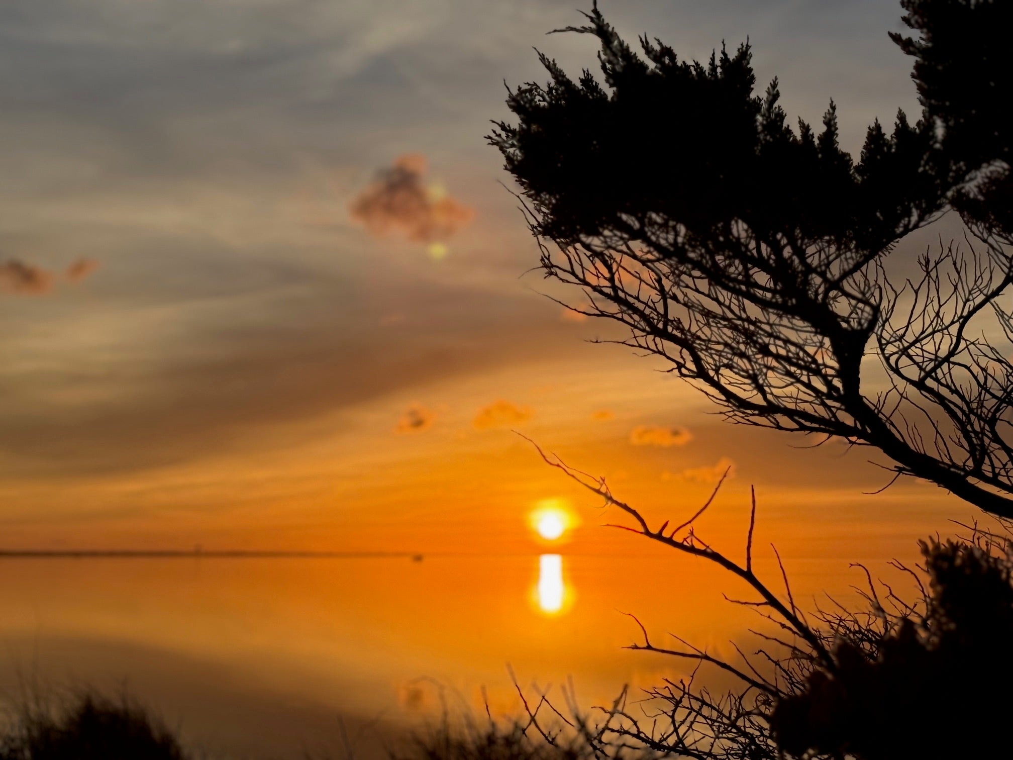 Sunset over Pamlico Sound Cape Hatteras National Seashore