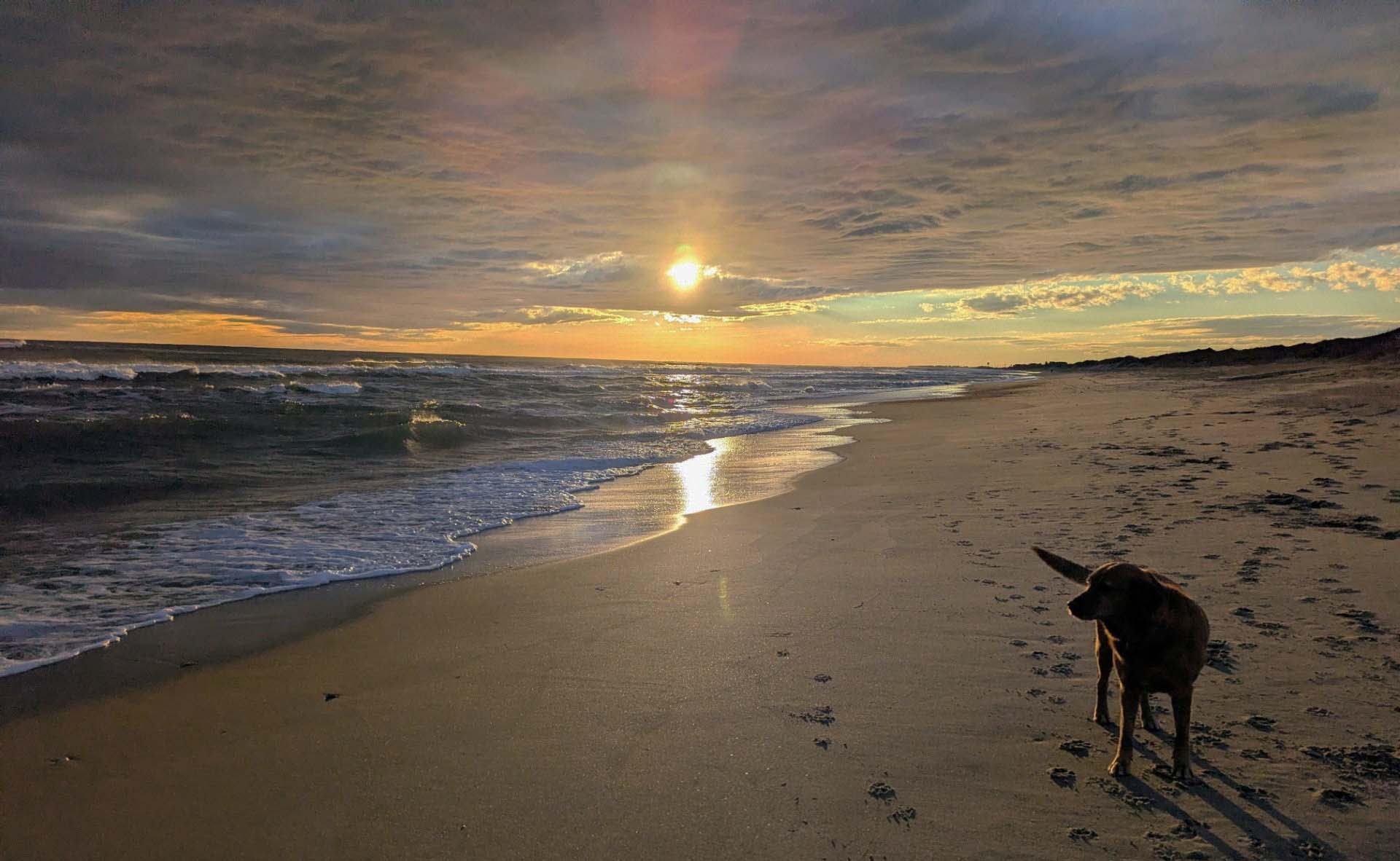 Sunset over the Pamlico Sound