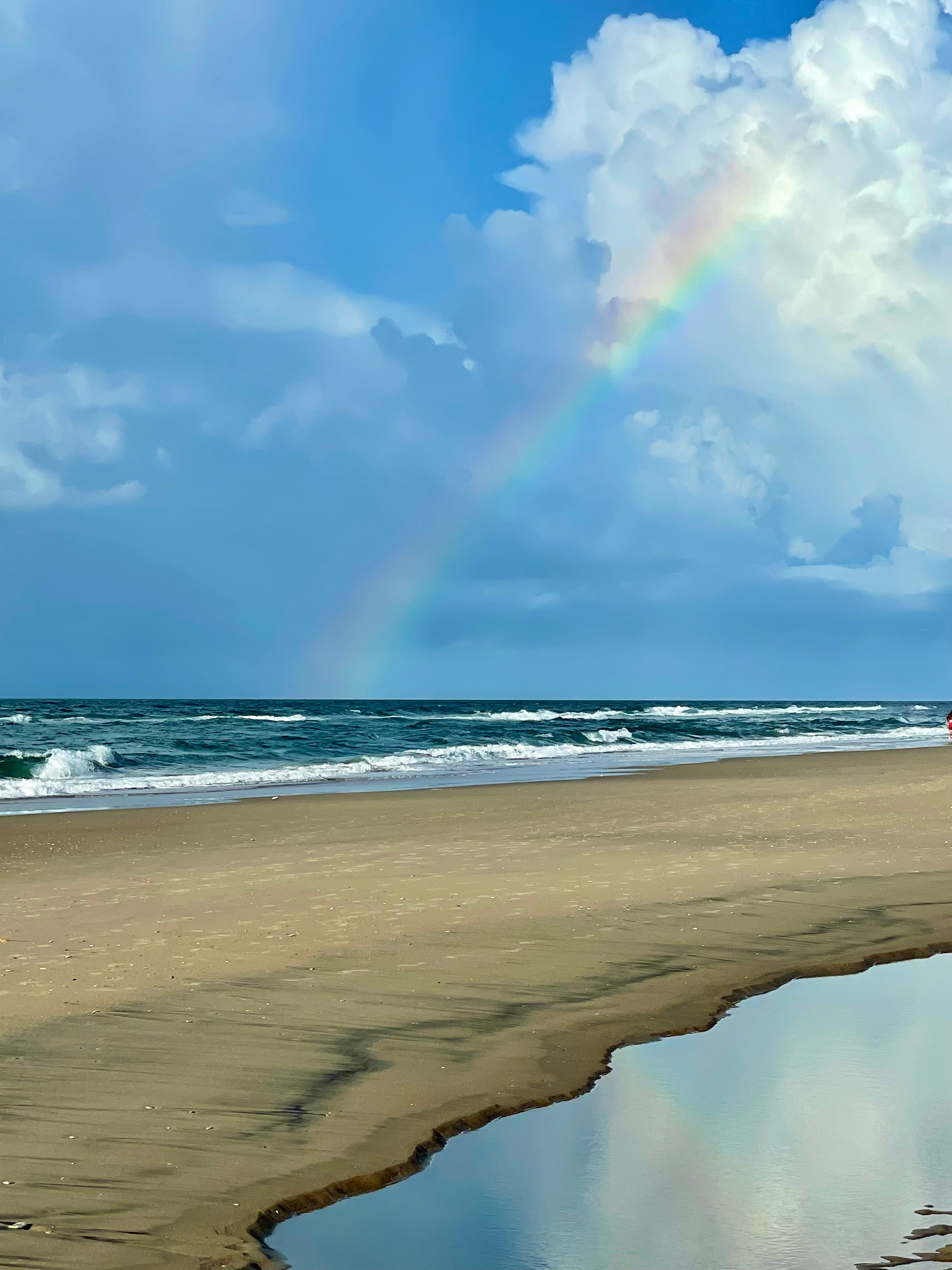 Rainbow over Hatteras Village on Hatteras Island