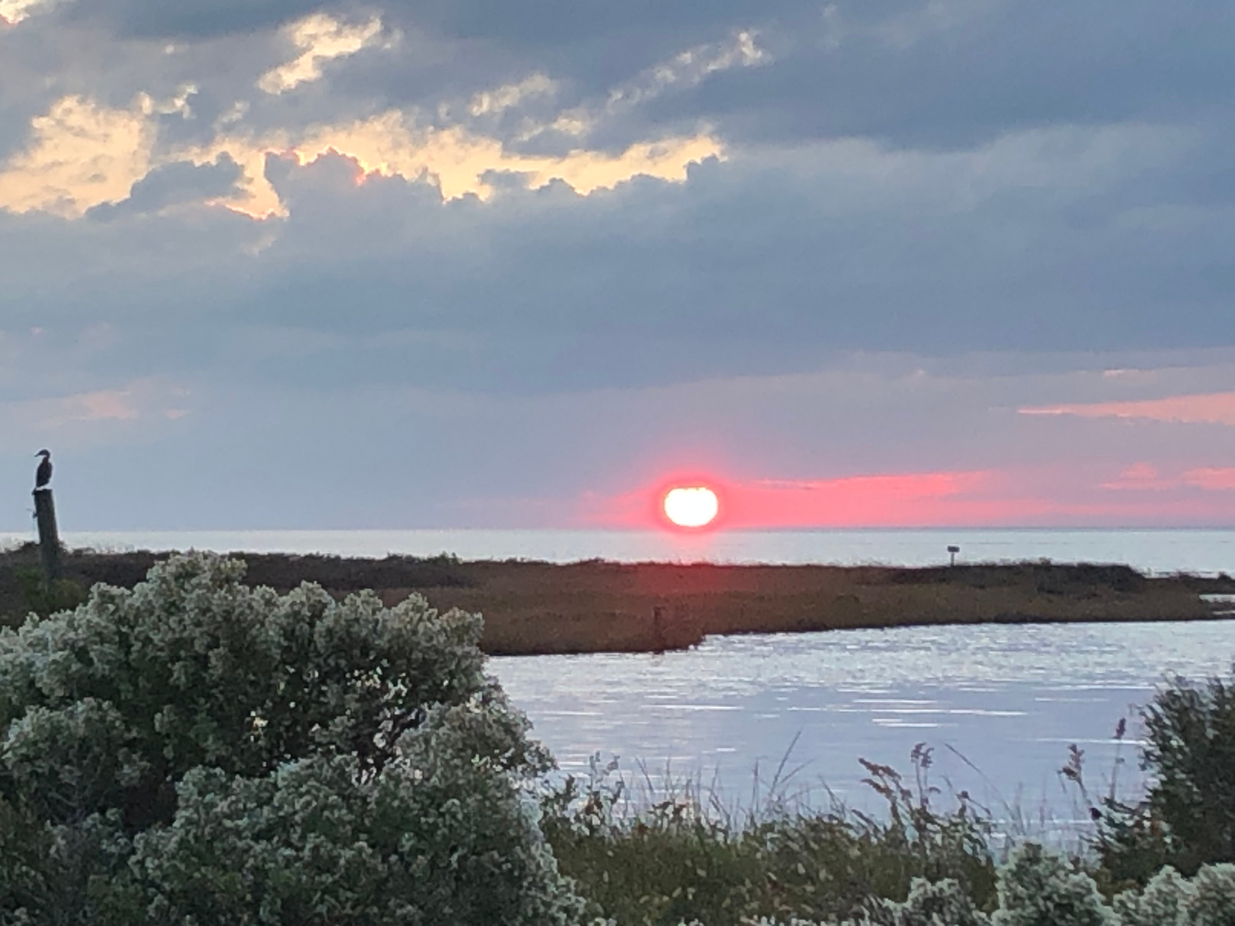 Sunset over Pamlico Sound