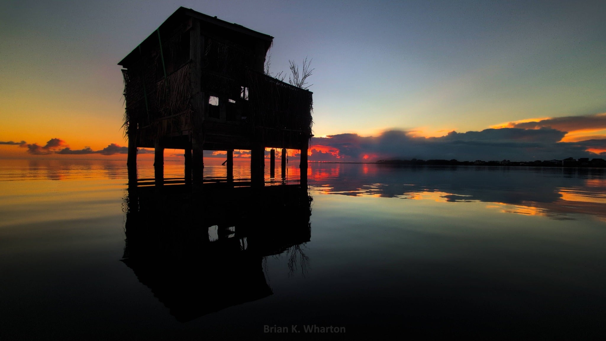 Sunrise over the Pamlico Sound in Frisco NC