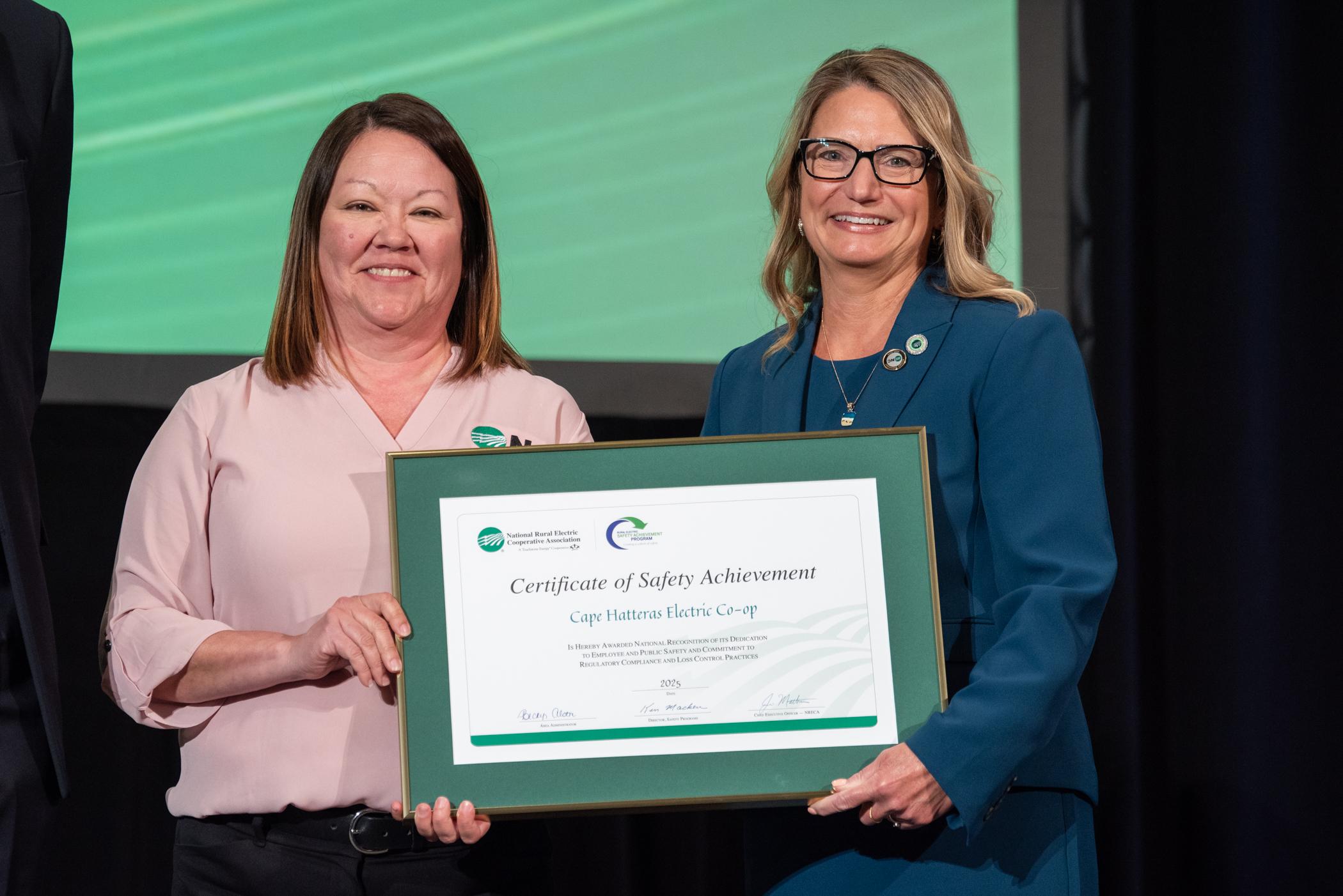 CHEC recently recognized for safety acheivements