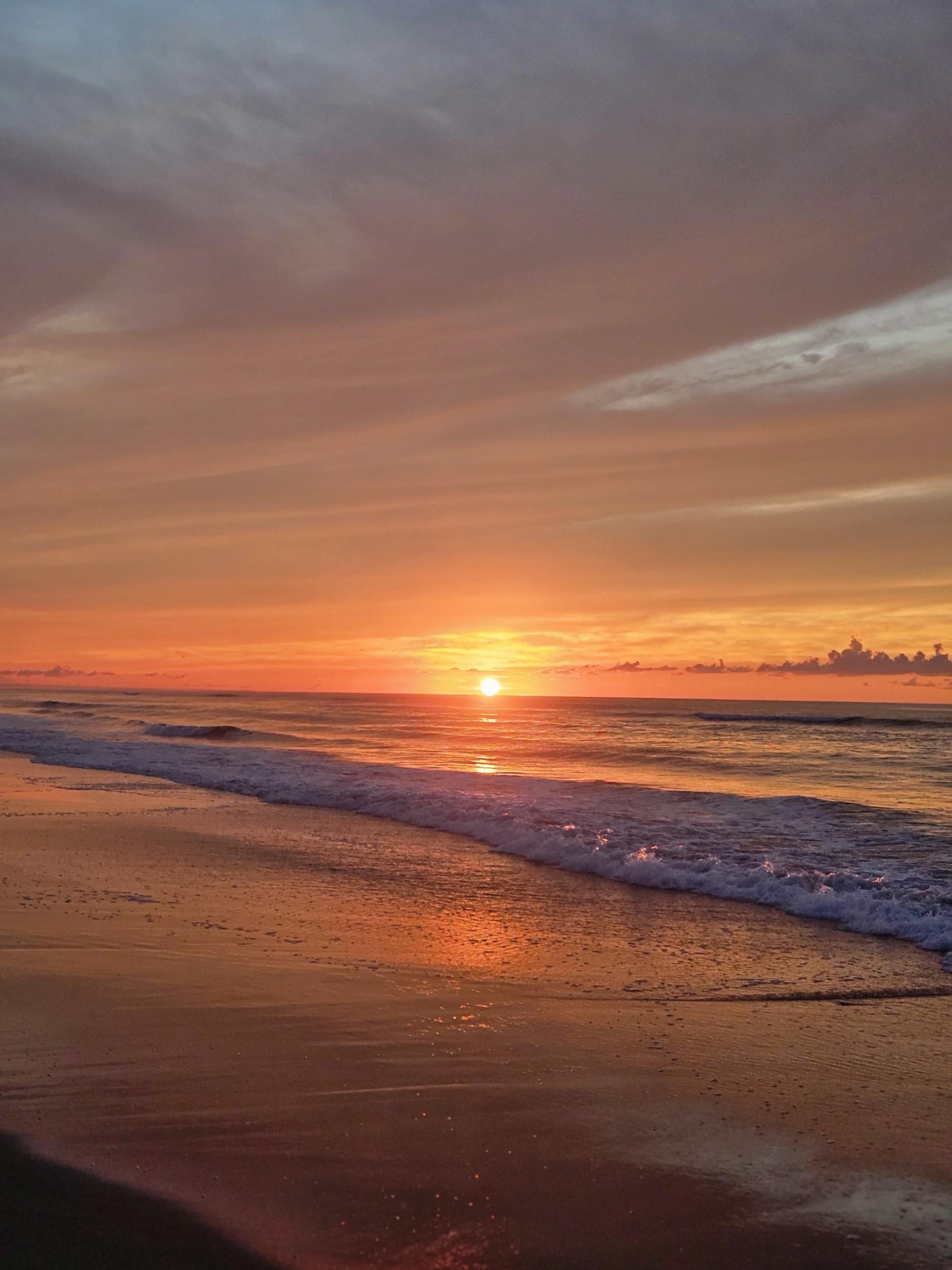 Sunrise at Cape Hatteras National Seashore over Atlantic Ocean