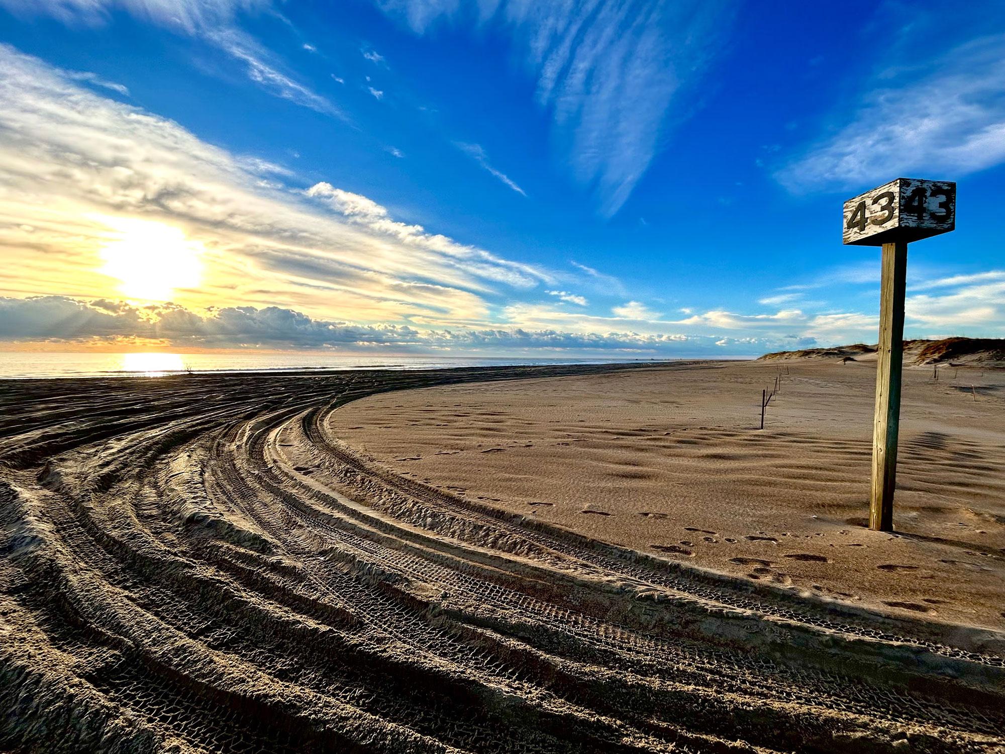 "Hatteras Island Ramp 43 at sunrise" by Deb Hoyt of Buxton