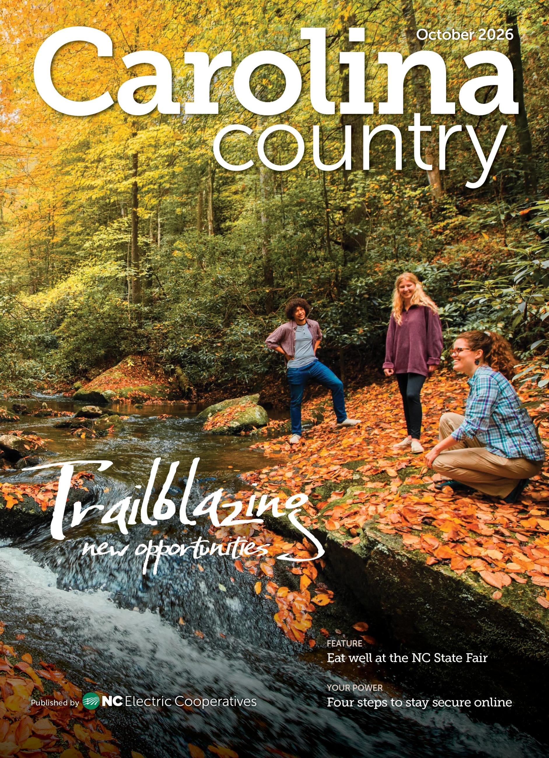 October Carolina Country Magazine Cover about trailblazing new opportunities